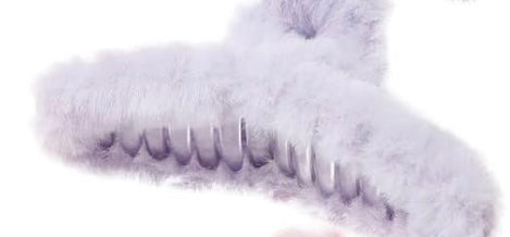 Lavender Luxe Fluff Hair Claw